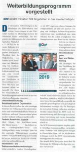 BOW-Programm 2/2019 vorgestellt